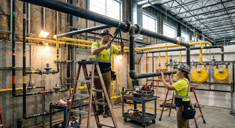 Commercial Gas Piping in Sacramento, CA