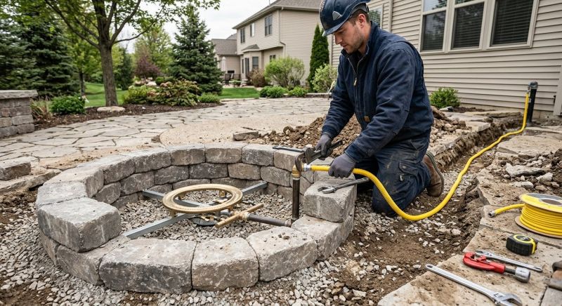 Fire Pit Gas Line Installation in Sacramento, CA