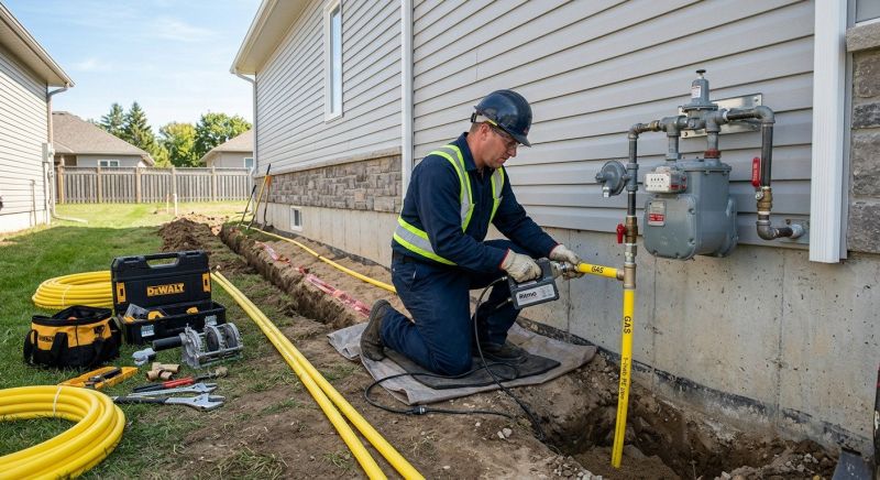 Gas Line Rerouting in Fredericksburg, VA